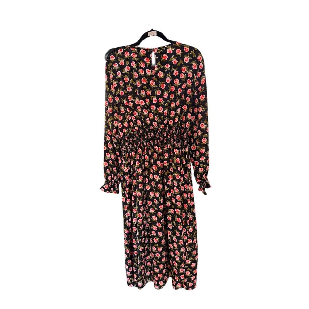 Kate Spade New York Ditsy Roses Waverly Dress | Black Floral | XXL - Picture 3 of 6